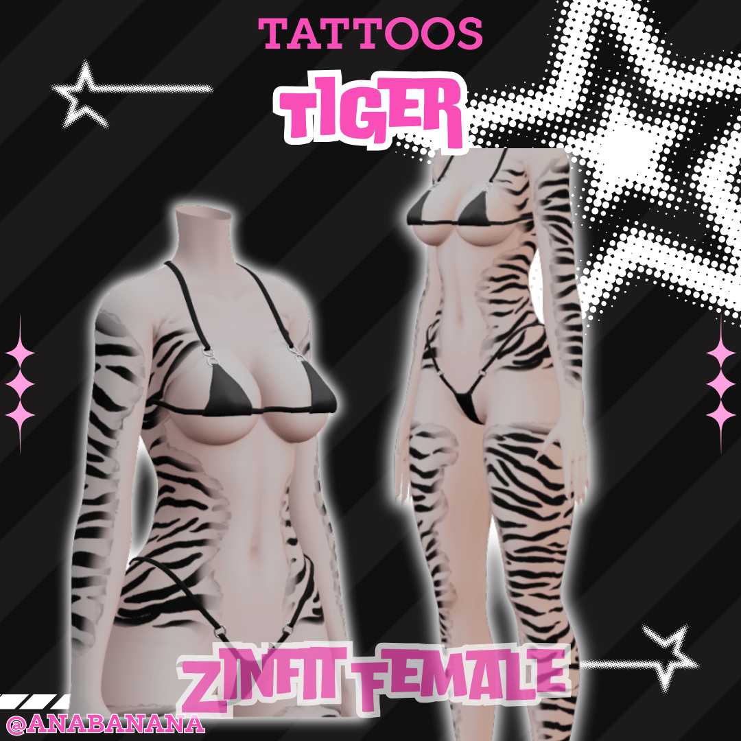 🐅 Tiger Tatts | Zinfit Female