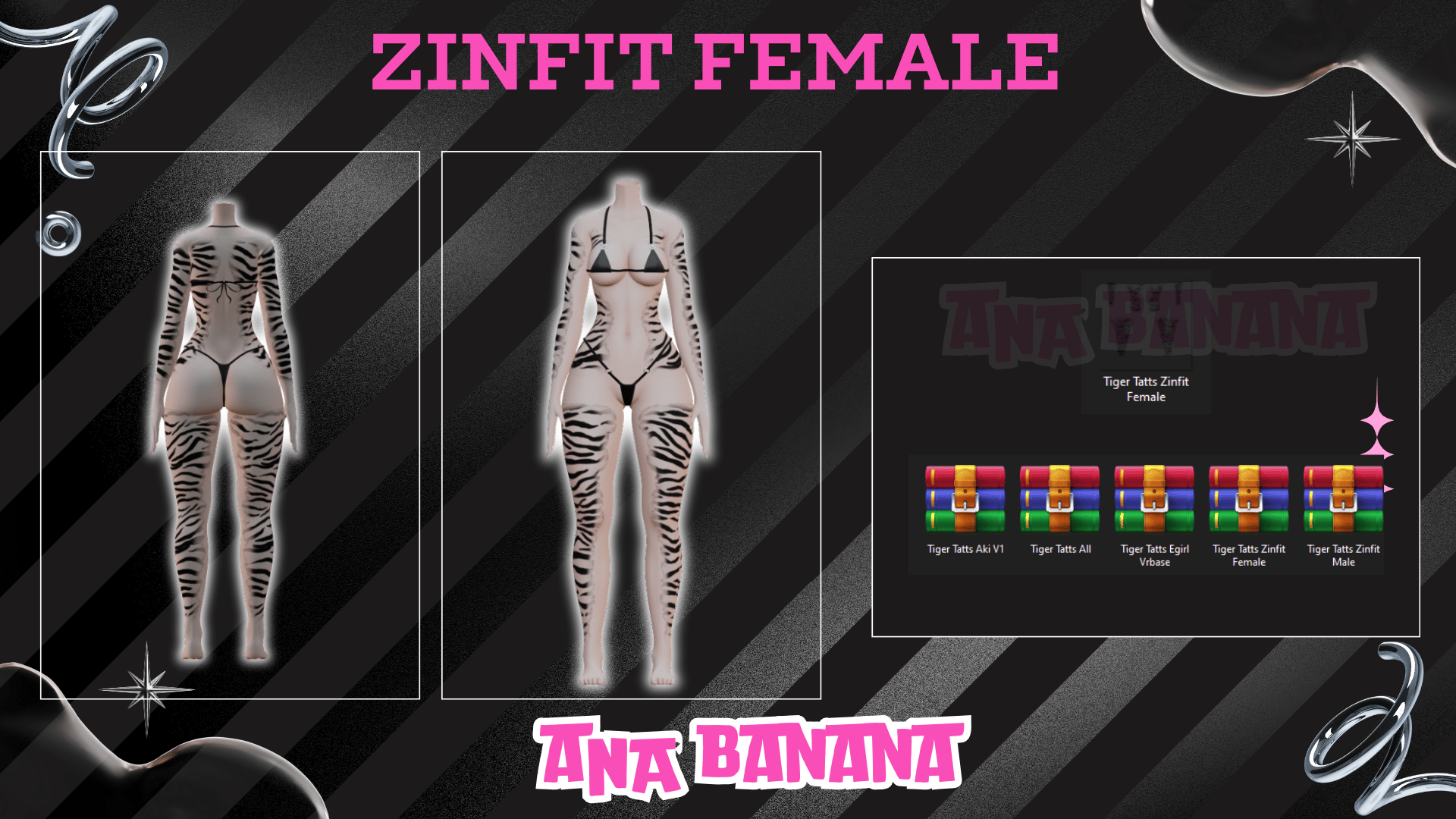 🐅 Tiger Tatts | Zinfit Female