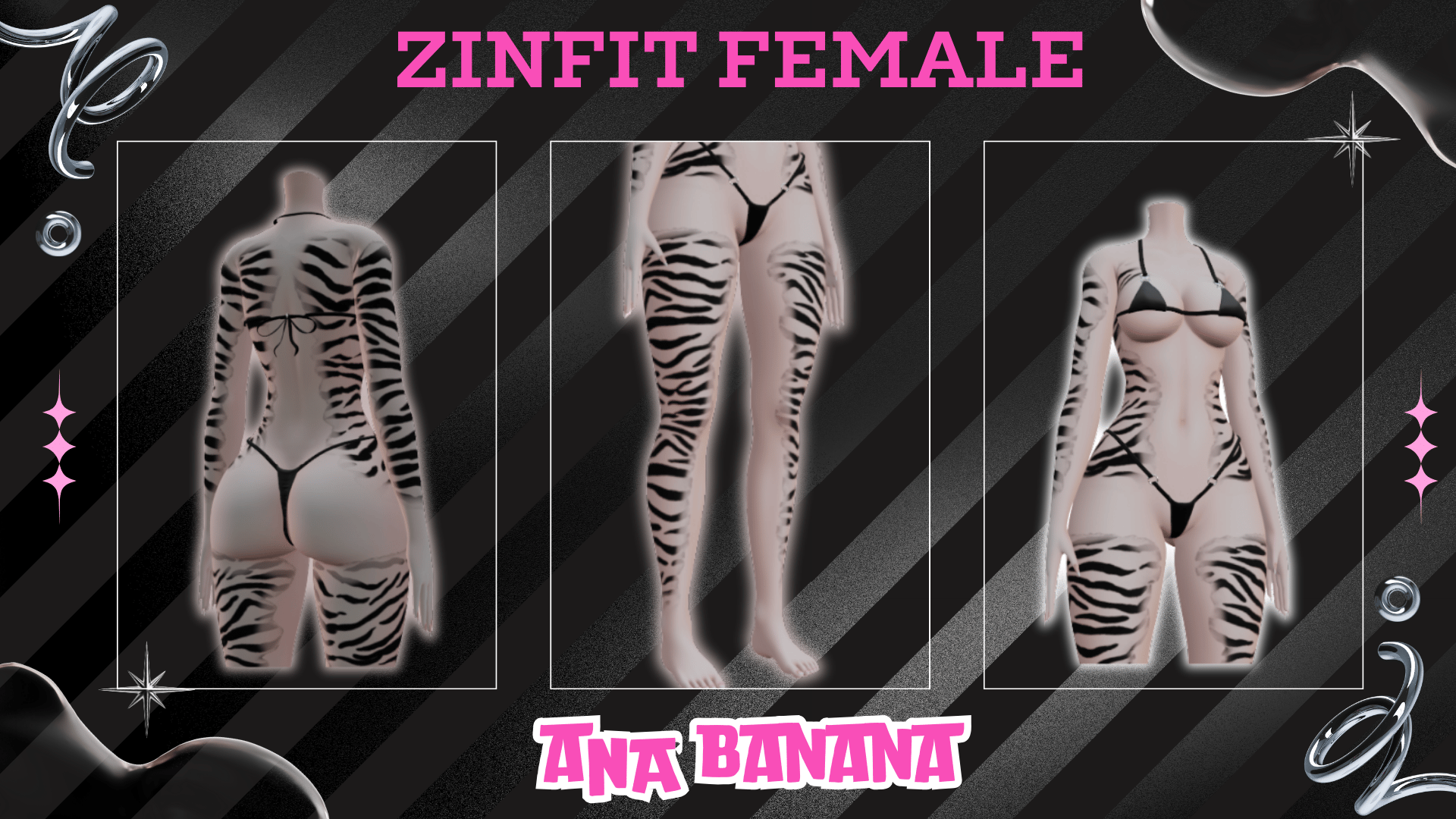 🐅 Tiger Tatts | Zinfit Female