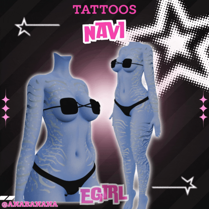 (J:)💙 Navi Tatts | Egirl + Akii V1 + Zinfit F/M