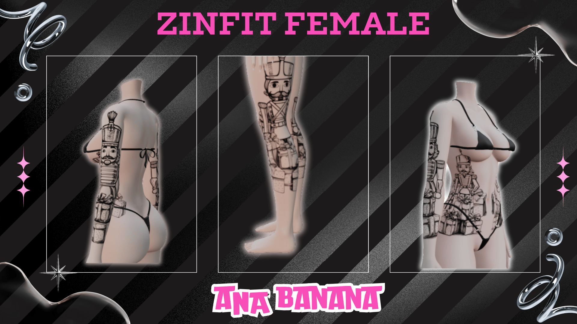 (J:)🗡️ Nutcracker Tatts | Vrbase + Akii + Zinfit F/M
