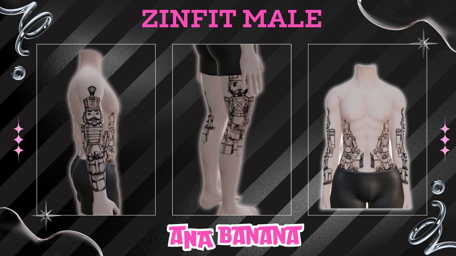 (J:)🗡️ Nutcracker Tatts | Vrbase + Akii + Zinfit F/M