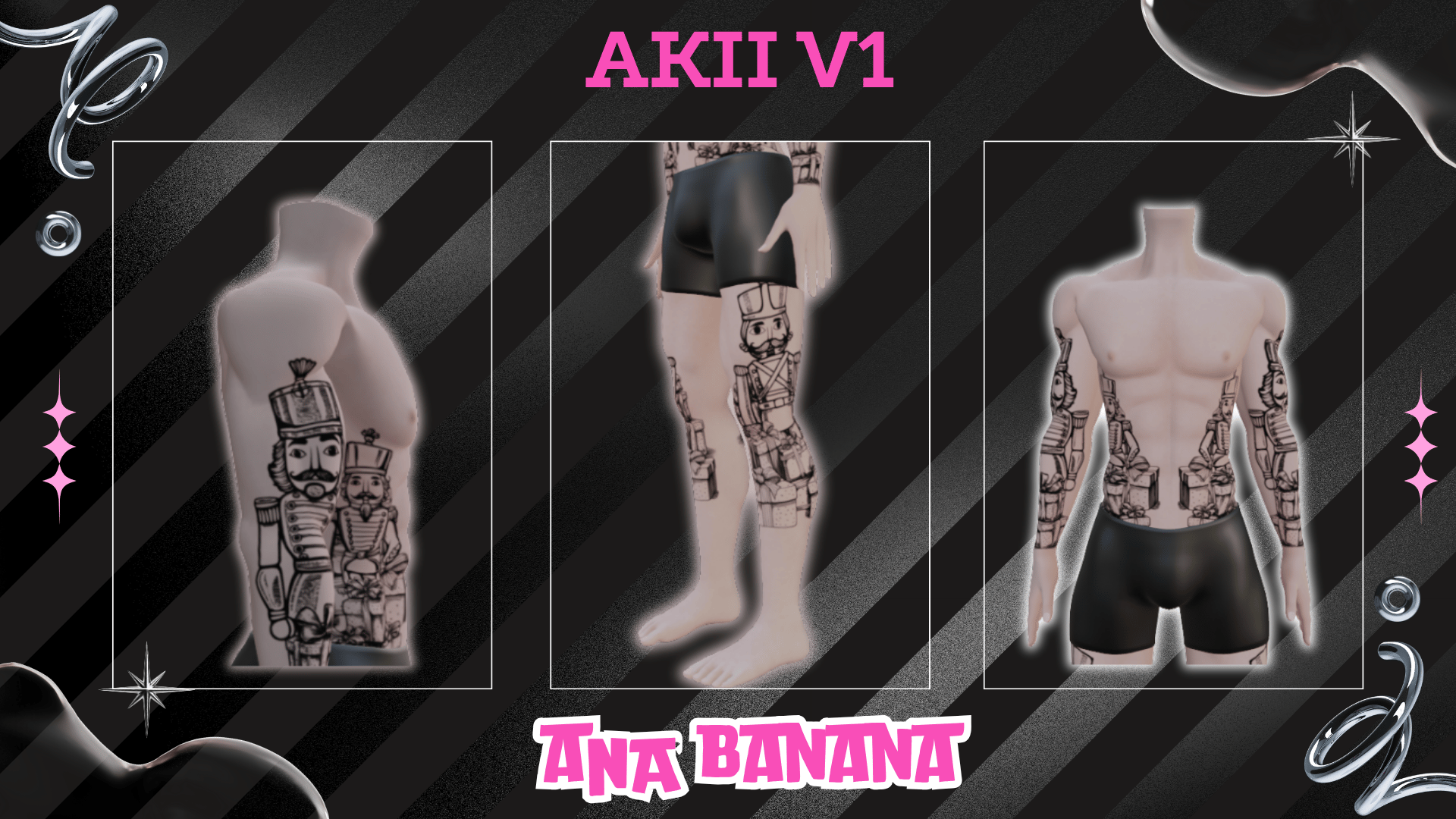 (J:)🗡️ Nutcracker Tatts | Vrbase + Akii + Zinfit F/M