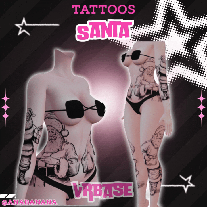 (J:)🎅 Santa Tatts | Vrbase + Akii + Zinfit F/M
