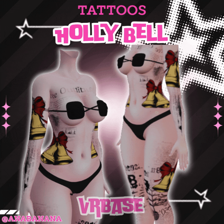 (J:)🔔 Holly Bell Tatts | Vrbase + Akii + Zinfit F/M