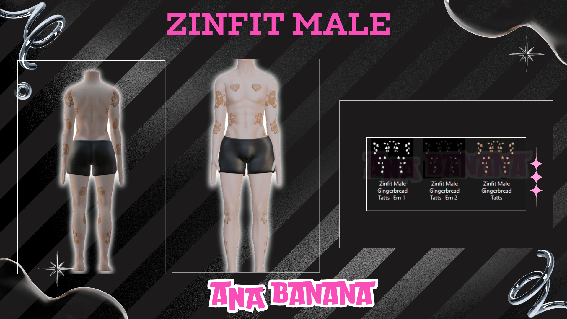🍪 Gingerbread Tatts | Zinfit Male