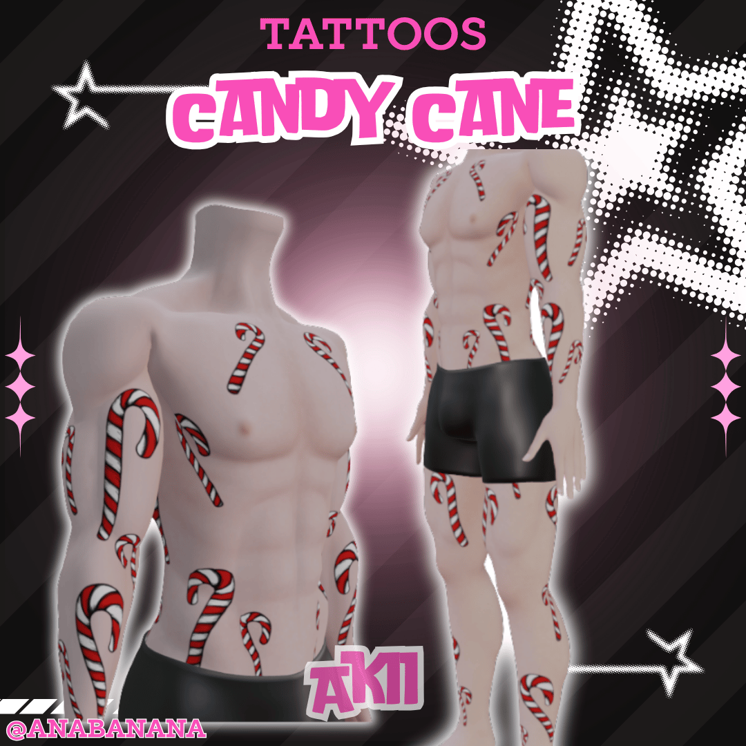🍬 Candy Cane Tatts |  Akii