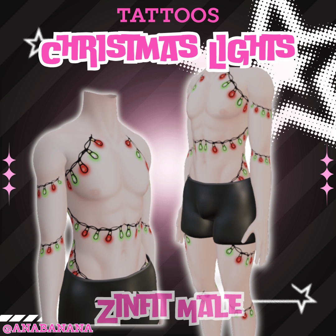 💡 Christmas Lights Tatts  Zinfit Male