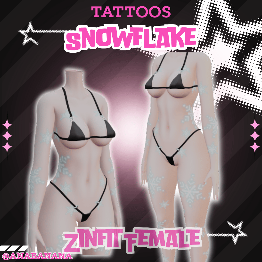 ❄️ Snowflake Tatts | Zinfit Female