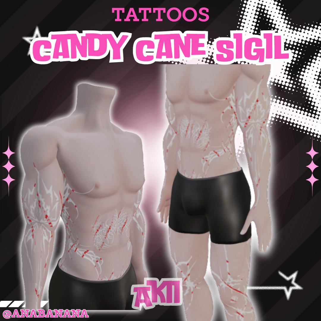 π¬Candy Cane Sigil Tatts | Akii