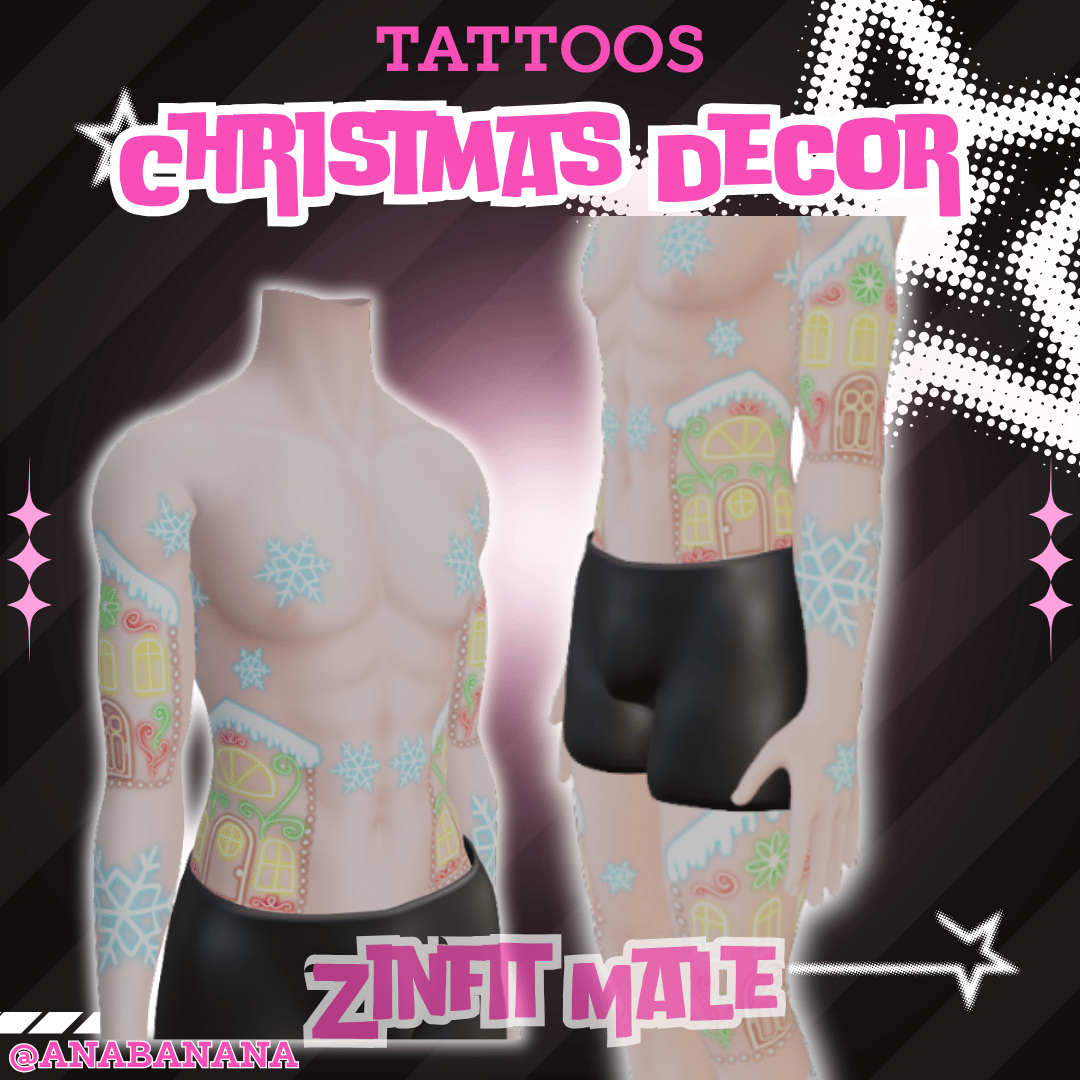 🎄Christmas Decor Tatts | Zinfit Male