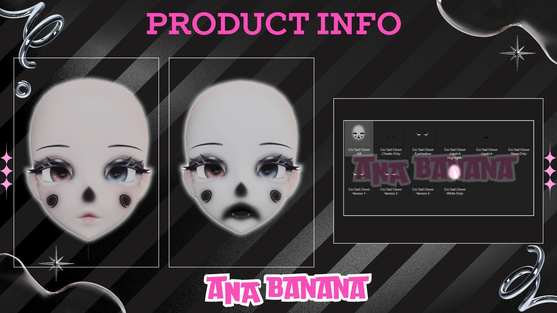 (J:)🤡 Sad Clown Makeup | Cici + Starlight + Kiyomi