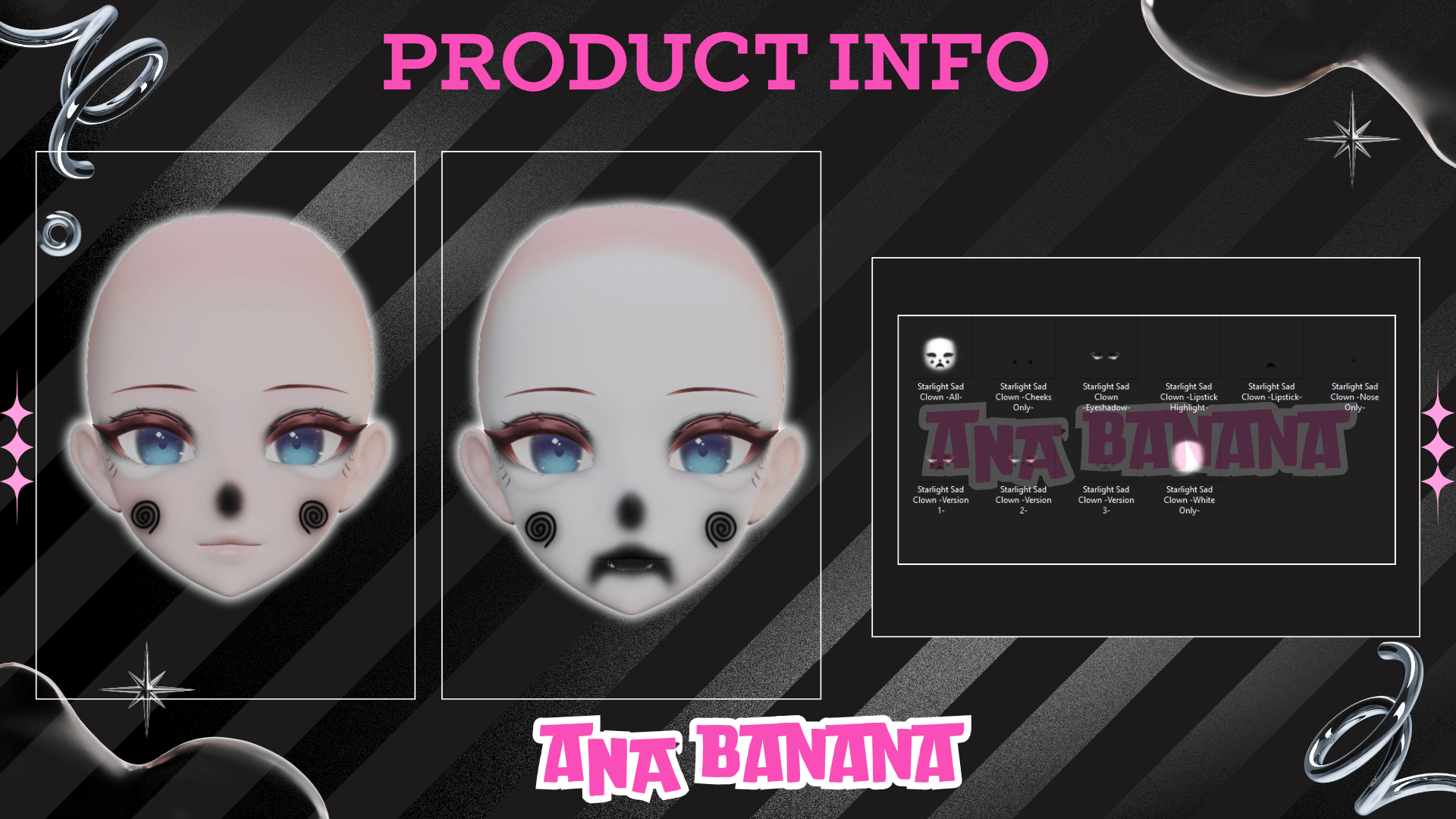 (J:)🤡 Sad Clown Makeup | Cici + Starlight + Kiyomi