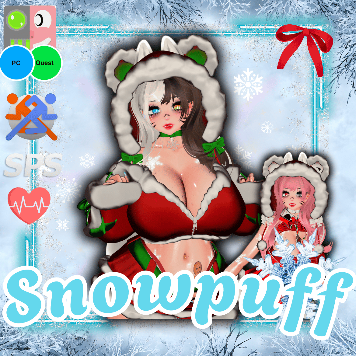 (J:)🦊 Snowpuff | Vrcft + Pc + Quest + MMD