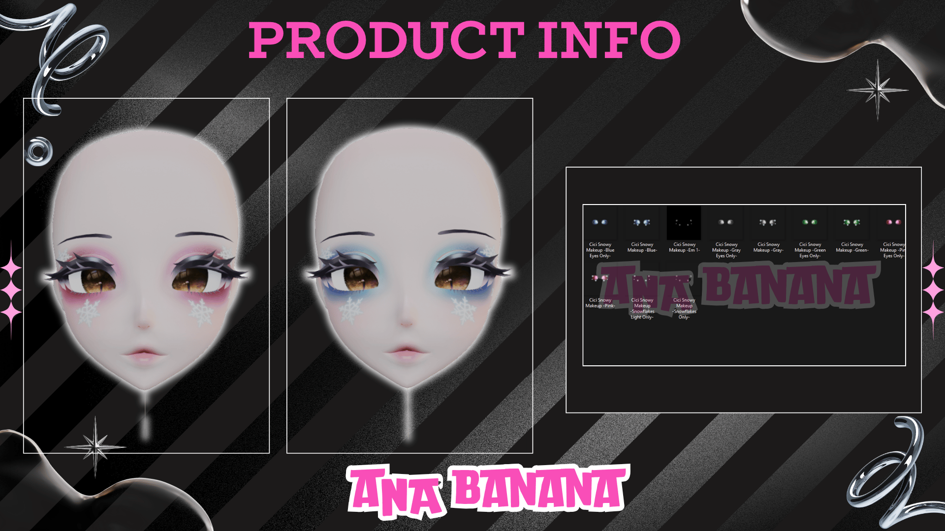 (J:)❄️Snowflake Makeup | Cici + Starlight + Kiyomi