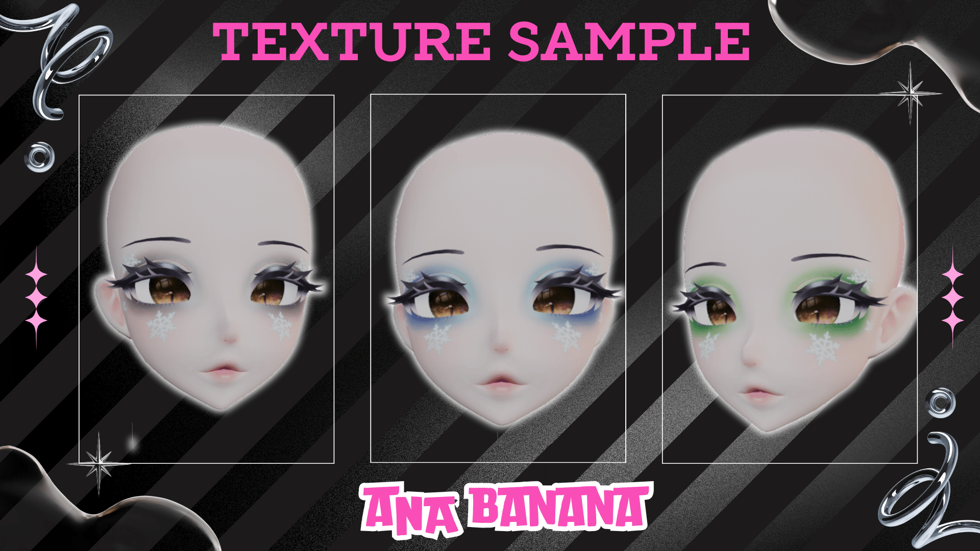 (J:)❄️Snowflake Makeup | Cici + Starlight + Kiyomi