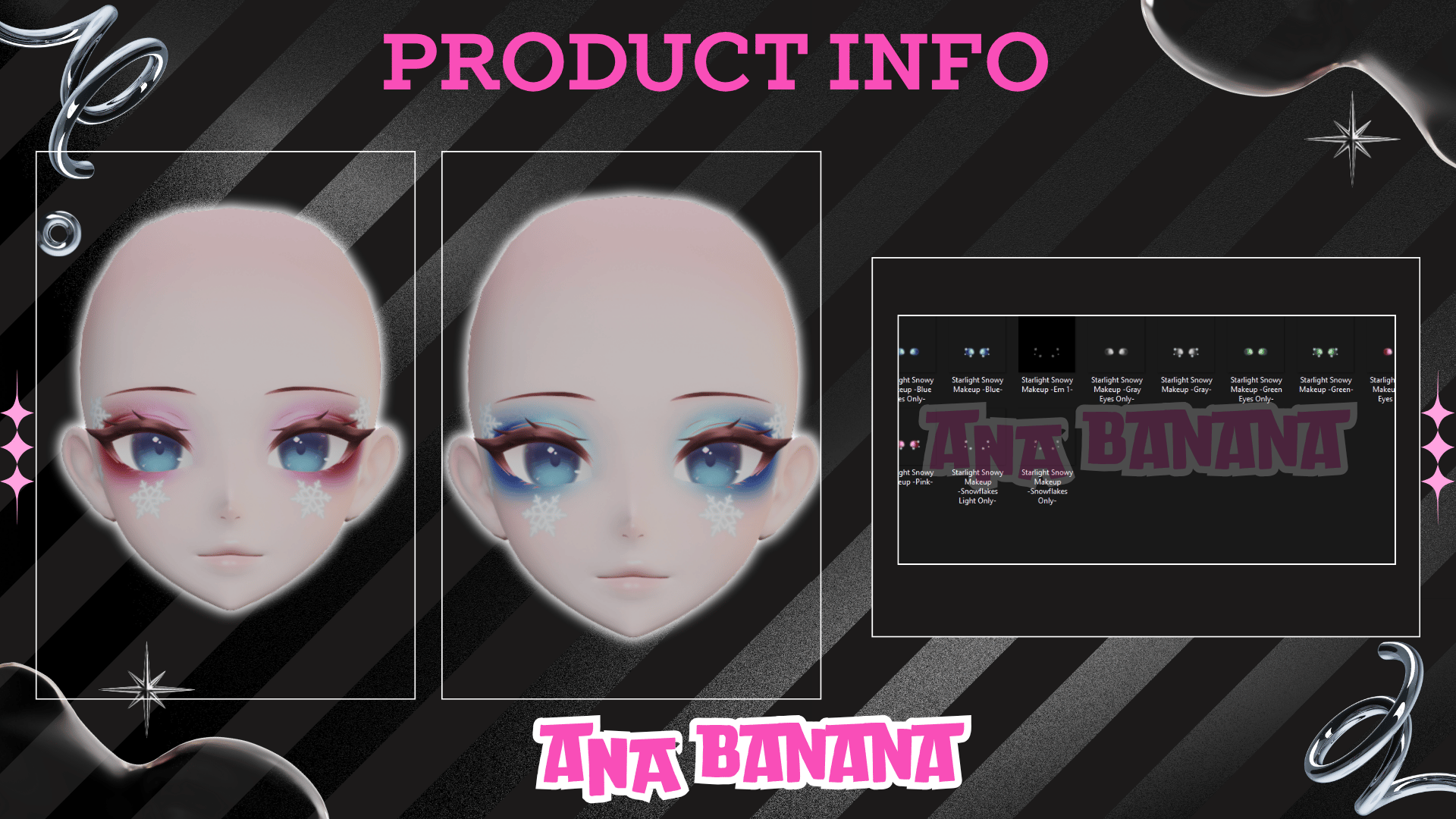 (J:)❄️Snowflake Makeup | Cici + Starlight + Kiyomi