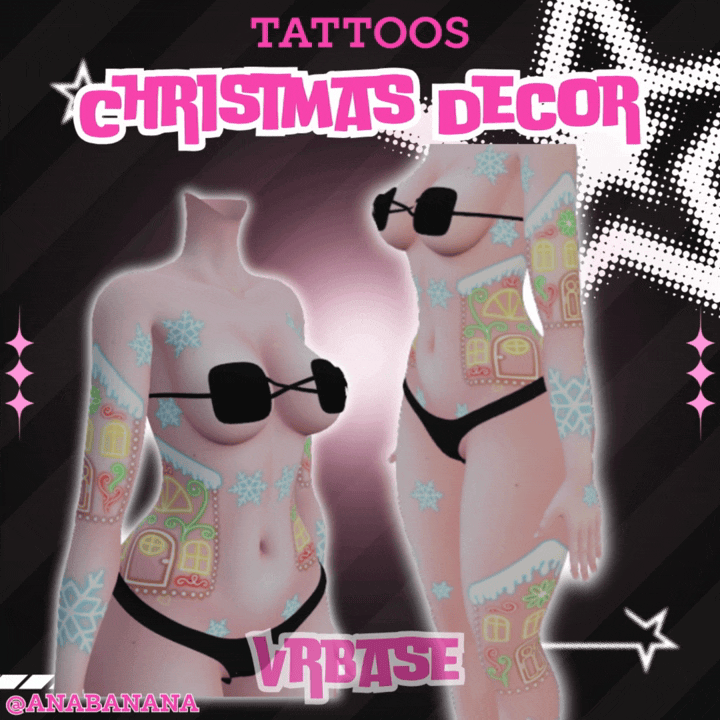 (J:)🎄Christmas Decor Tatts | Vrbase + Akii + Zinfit F/M
