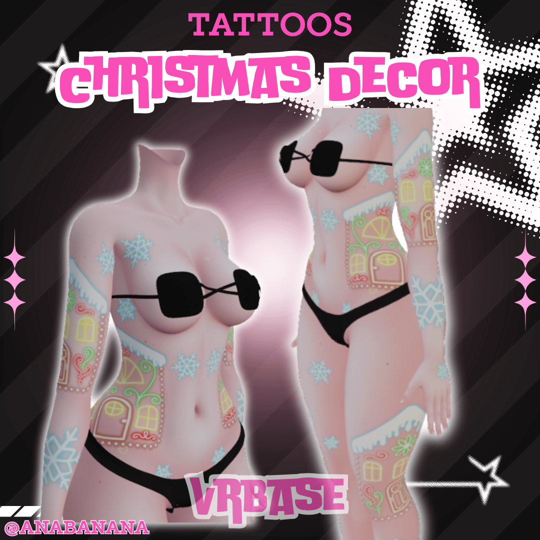 (J:)🎄Christmas Decor Tatts | Vrbase + Akii + Zinfit F/M