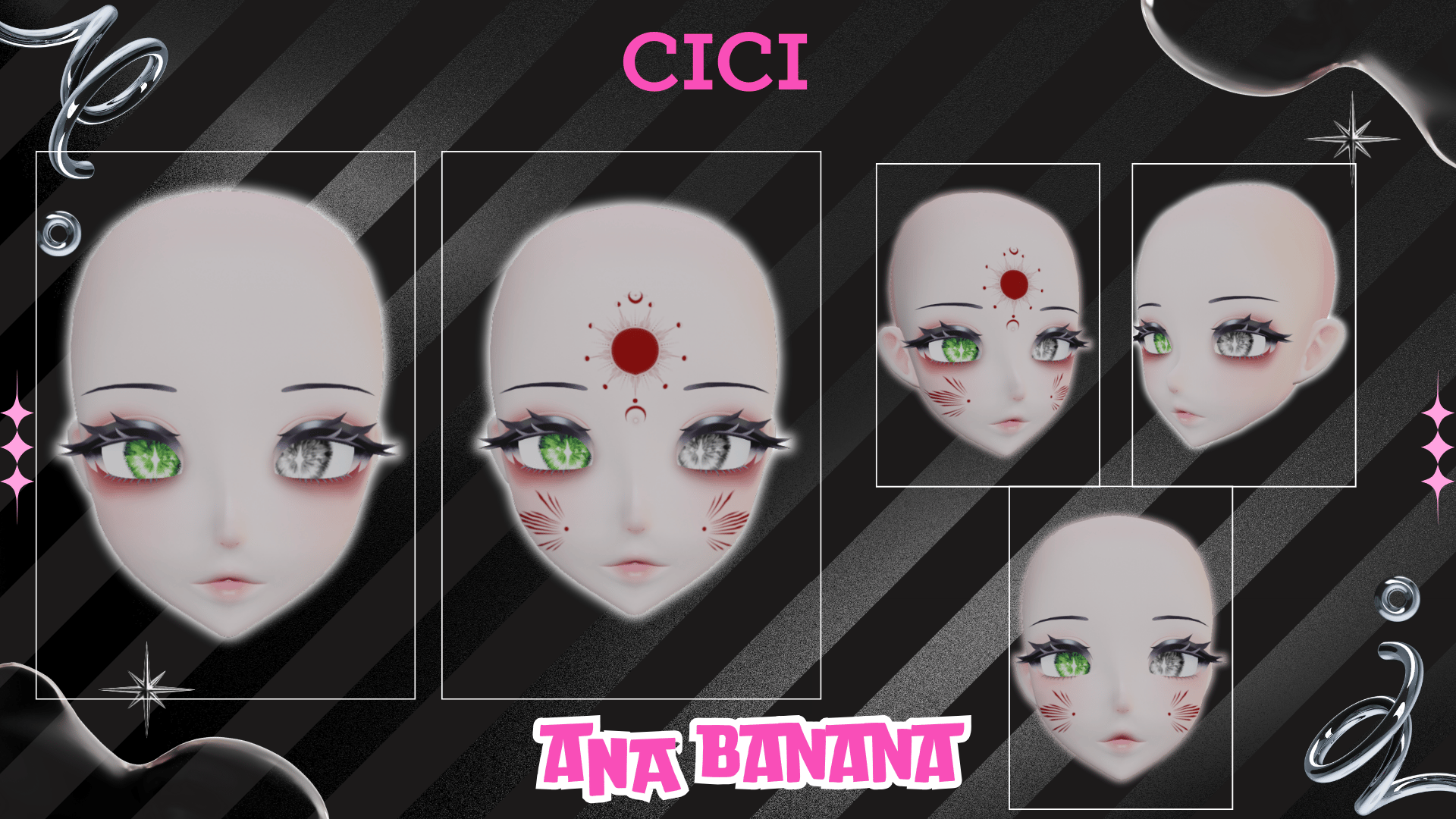 (J:) 🦊Kitsune Makeup | Cici + Starlight + Kiyomi + VRB Furry