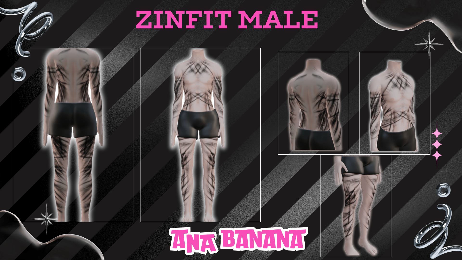 🐦⬛ Darkness Tatts | Zinfit Male