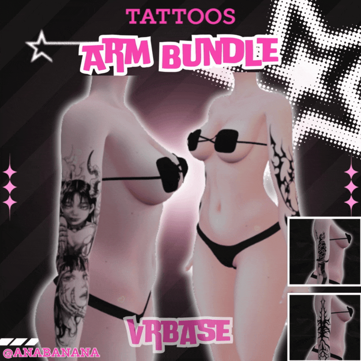 (J:) 🖊️ Arm Bundle Tatts | Vrbase + Akii + Zinfit F/M