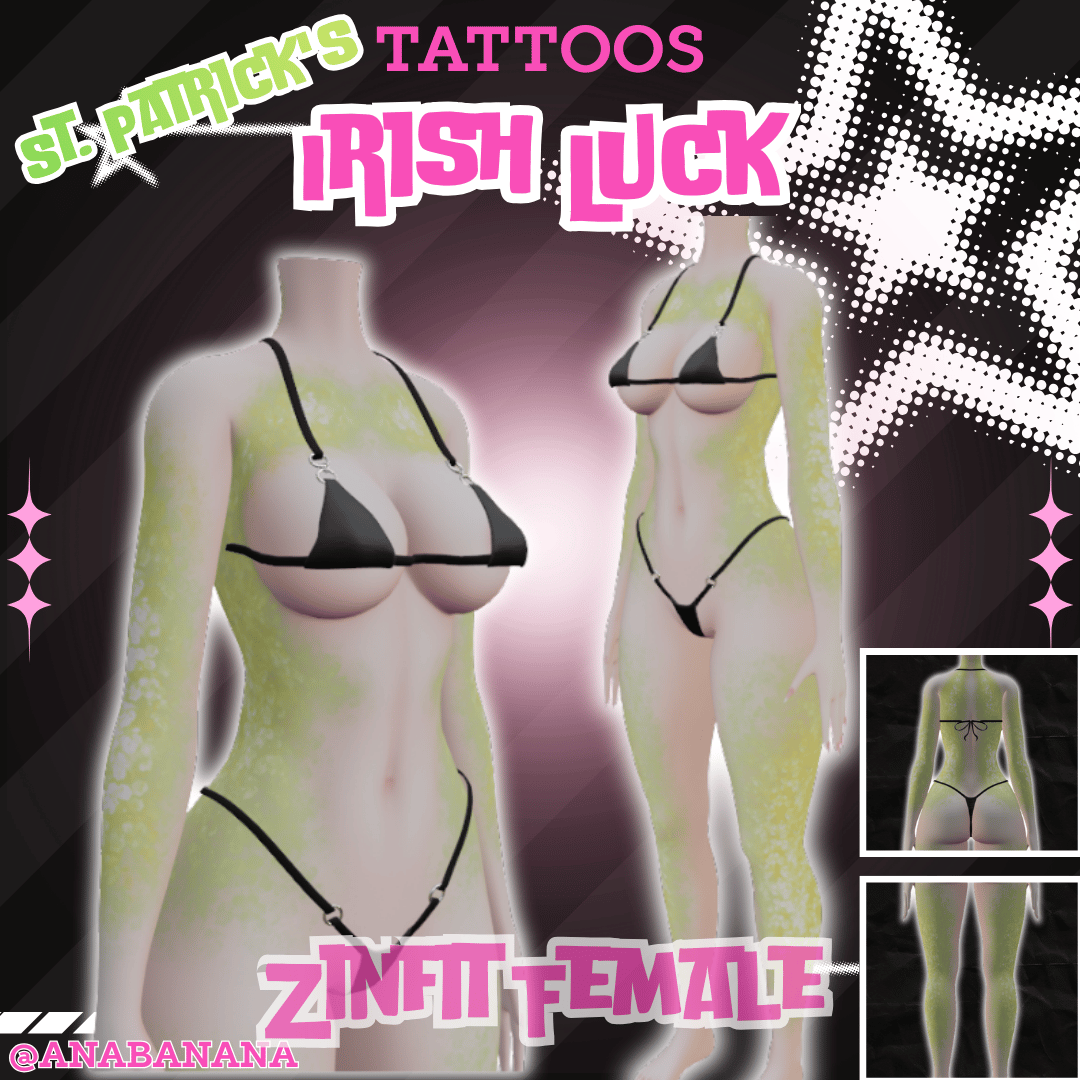 (J) : ☘️ Irish Luck Tatts | Vrbase + Akii + Zinfit F/M