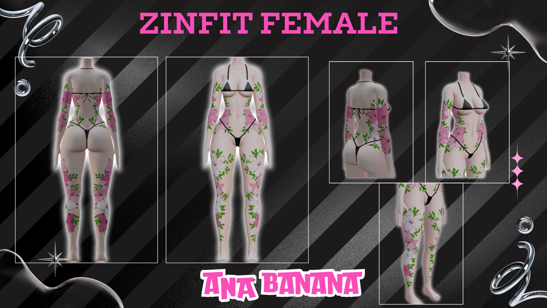 💐 Spring Tatts | Zinfit Female