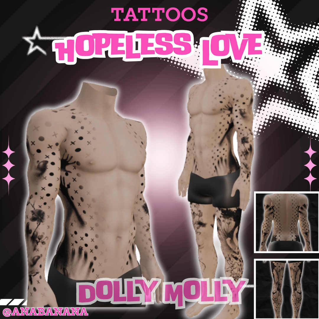(J) : 💔 Hopeless Love Tatts | Multi-Base Compatible