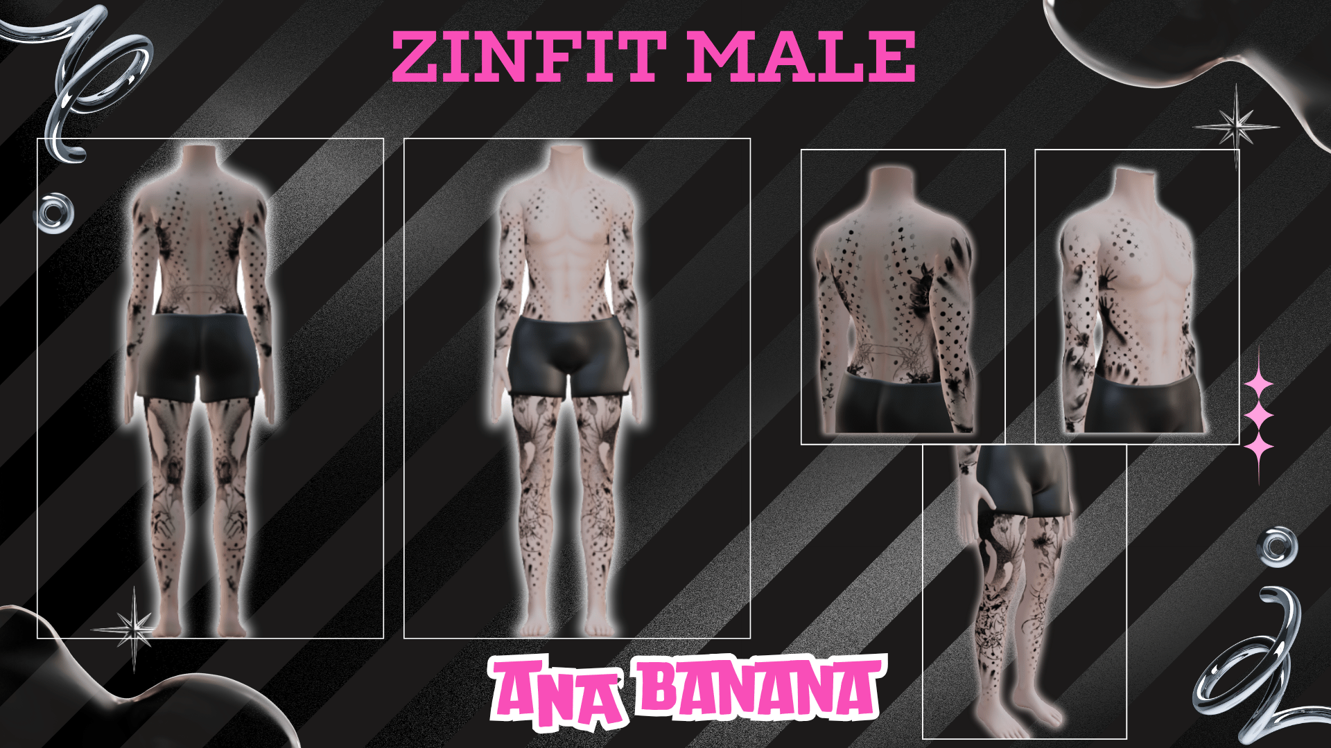 (J) : 💔 Hopeless Love Tatts | Multi-Base Compatible