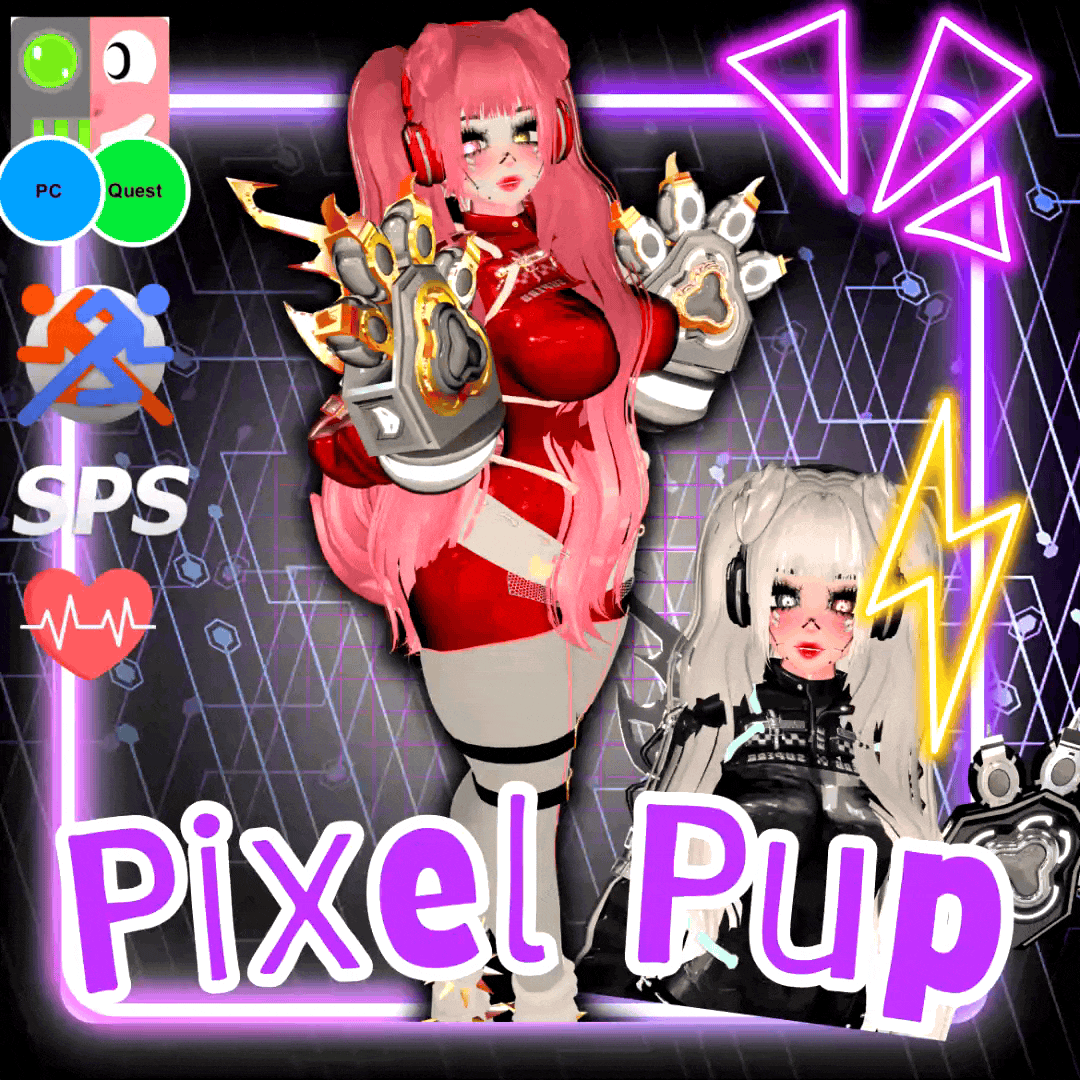 (J) : ๐ถ Pixel Pup | Vrcft + Pc + Quest + MMD