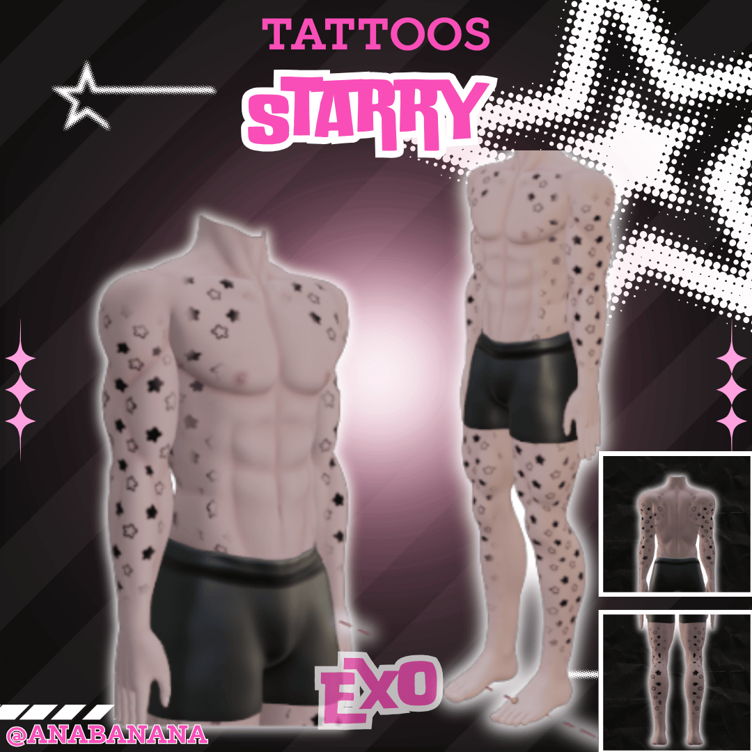 (J) : ⭐ Starry Tatts | Multi-Base Compatible