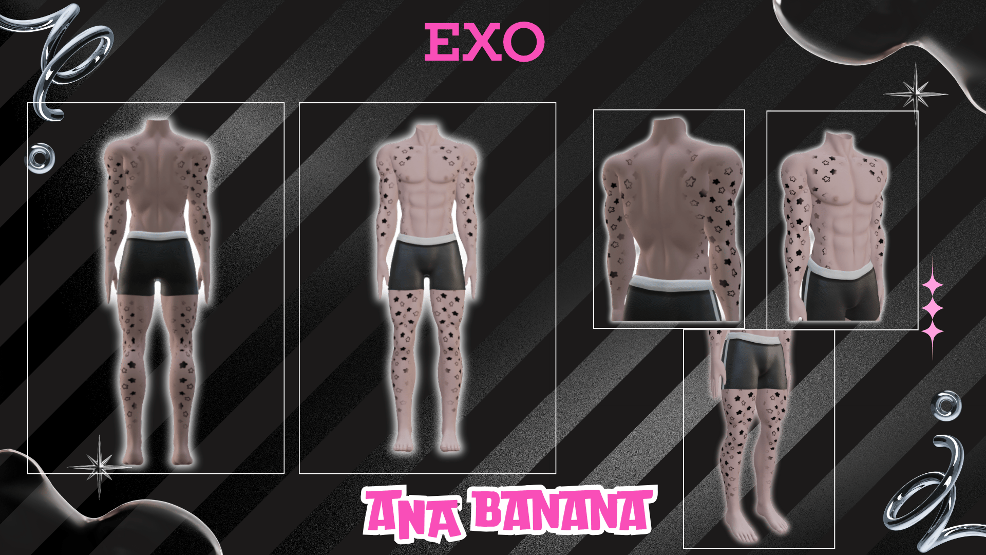 (J) : ⭐ Starry Tatts | Multi-Base Compatible