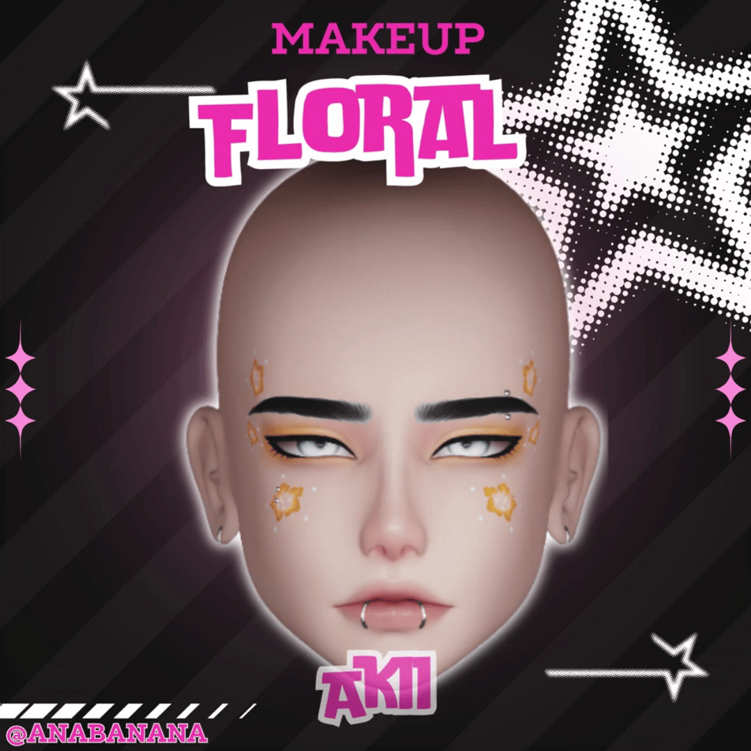 (J) : 🌺 Floral Makeup | Multi-Head Compatible