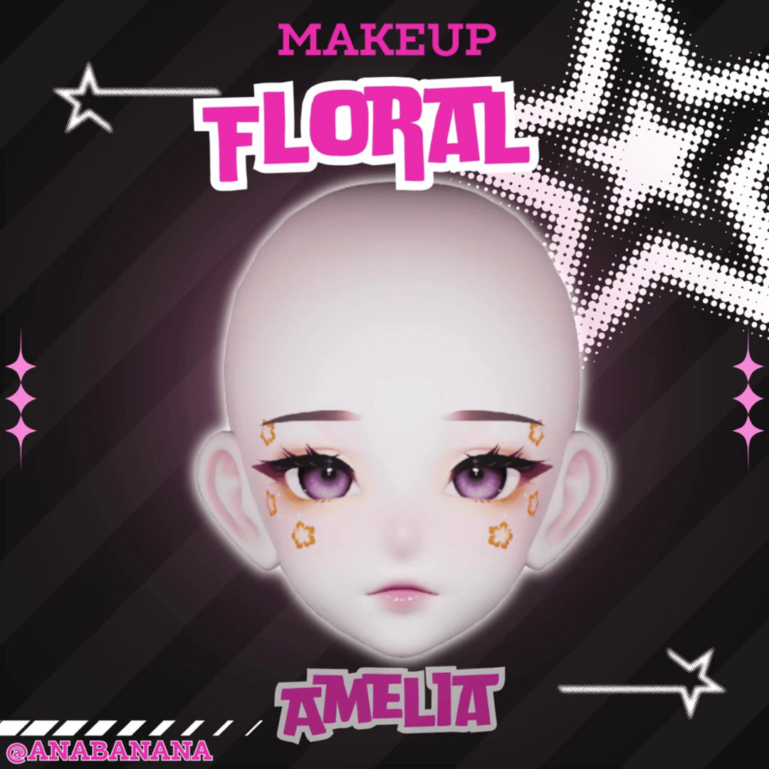 (J) : 🌺 Floral Makeup | Multi-Head Compatible