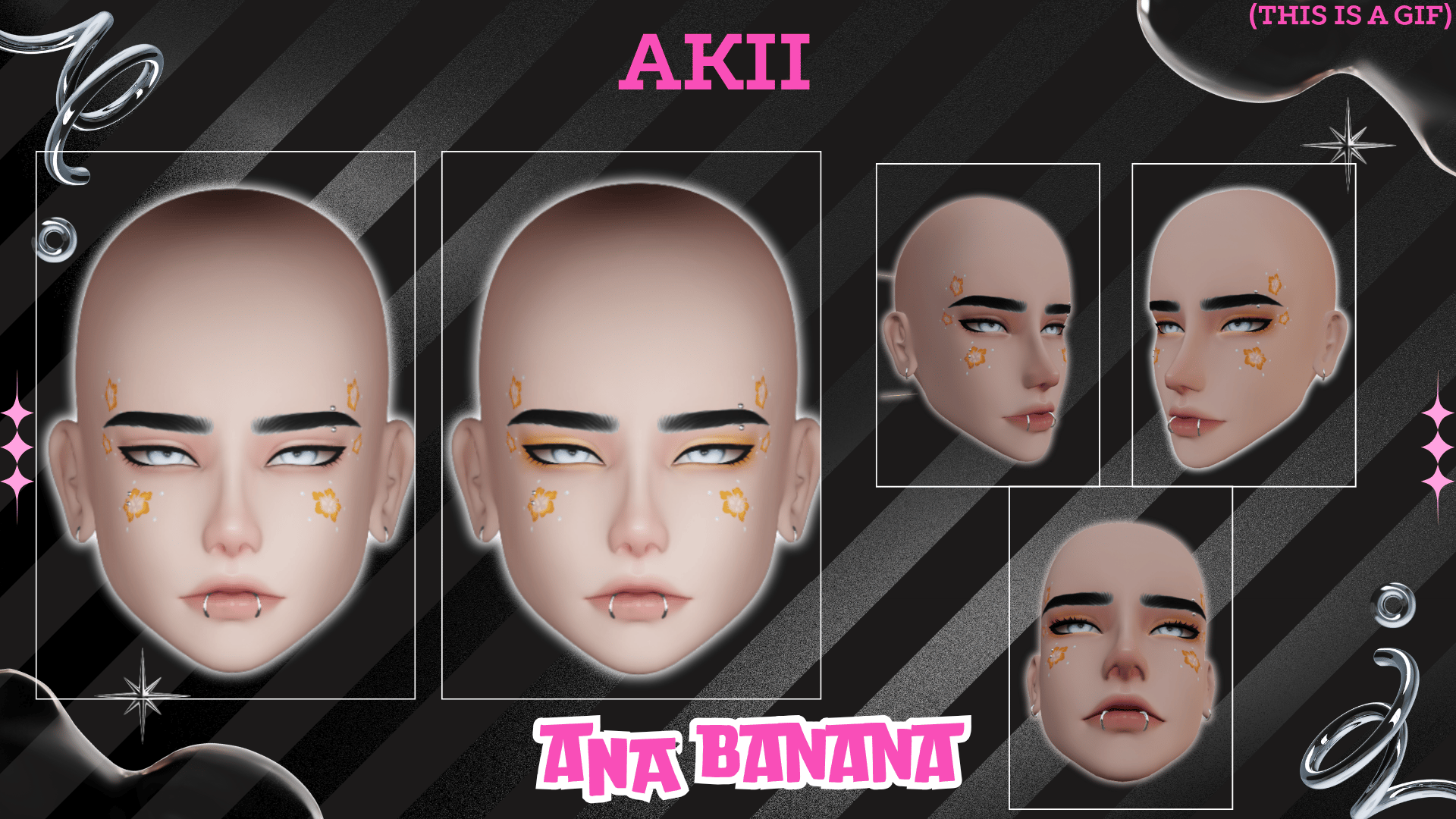 (J) : 🌺 Floral Makeup | Multi-Head Compatible