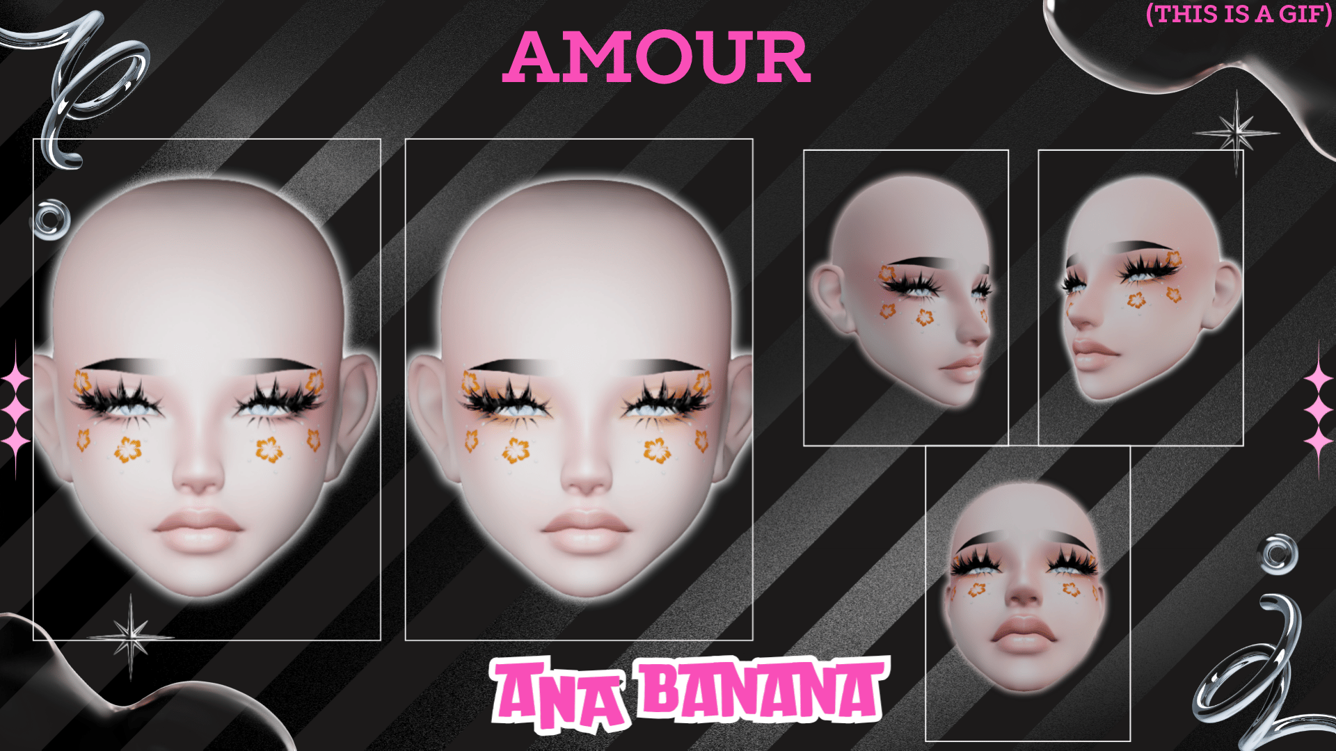 (J) : 🌺 Floral Makeup | Multi-Head Compatible