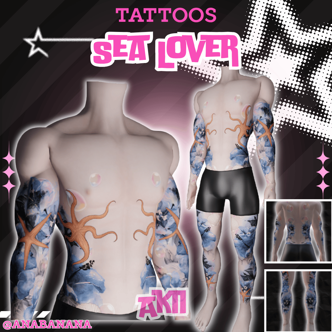 (J) : 🌊 Sea Lover Tatts | Multi-Base Compatible