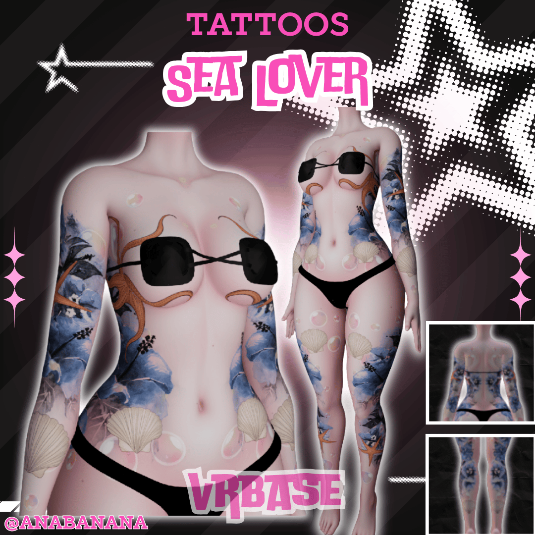 (J) : 🌊 Sea Lover Tatts | Multi-Base Compatible