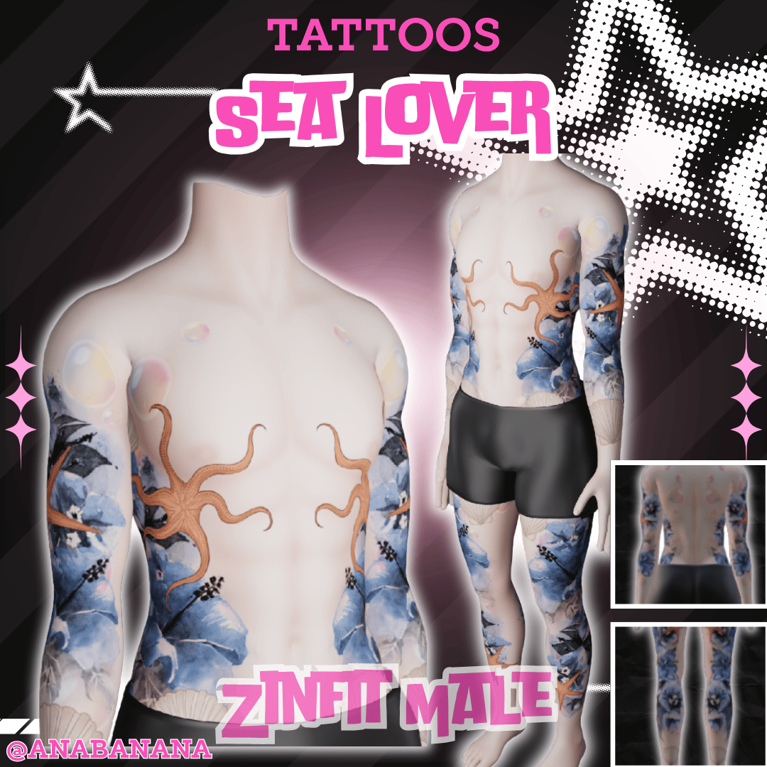 (J) : 🌊 Sea Lover Tatts | Multi-Base Compatible