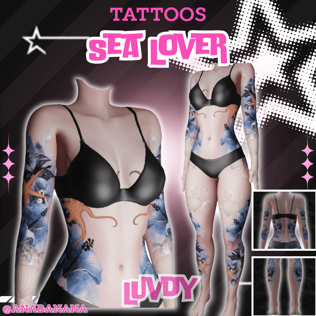 (J) : 🌊 Sea Lover Tatts | Multi-Base Compatible
