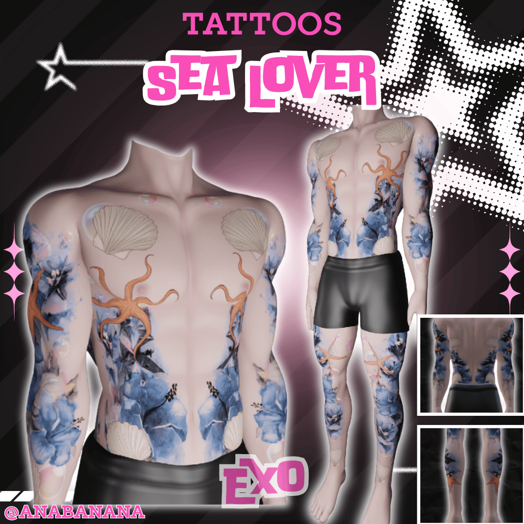 (J) : 🌊 Sea Lover Tatts | Multi-Base Compatible