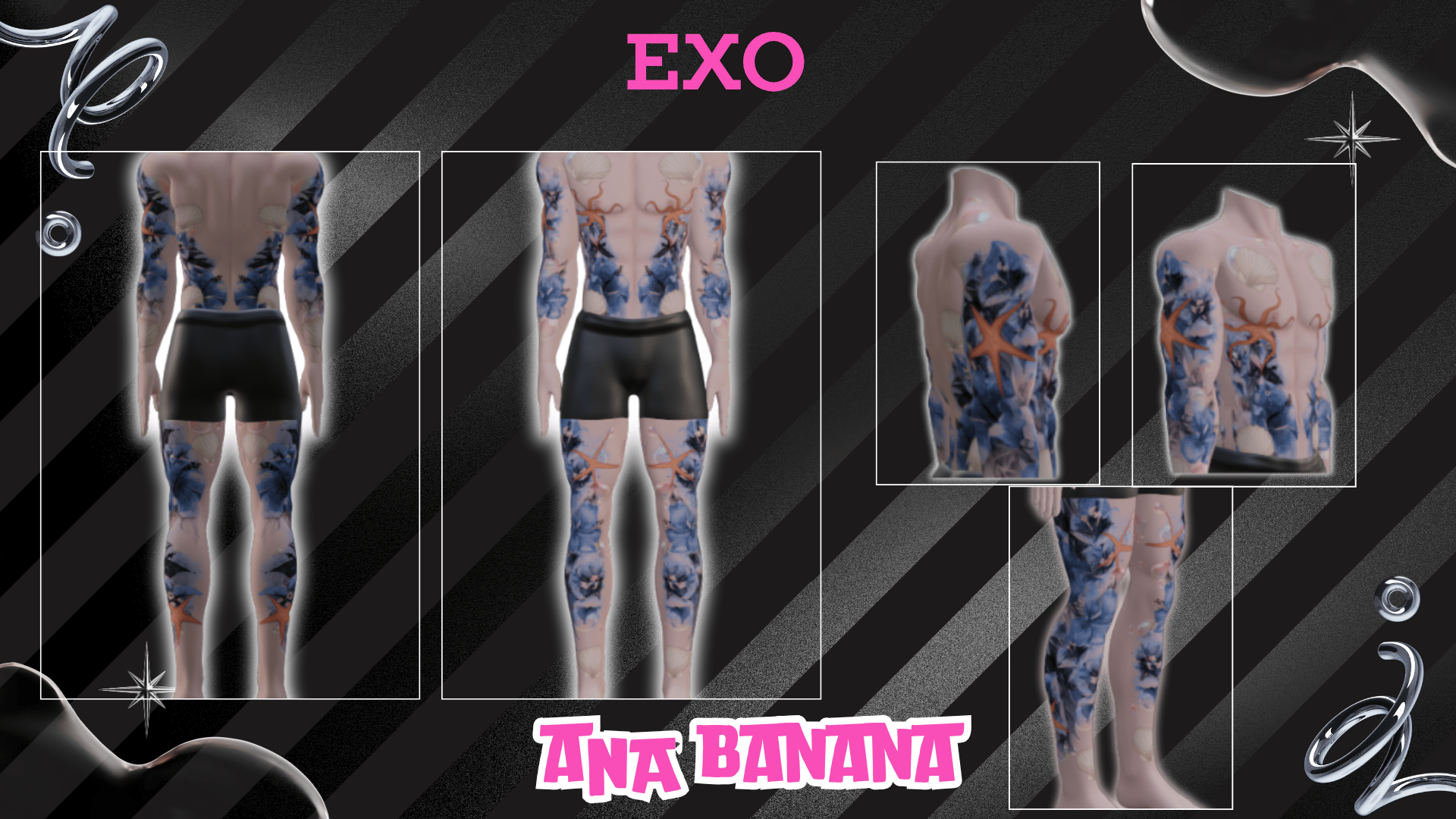 (J) : 🌊 Sea Lover Tatts | Multi-Base Compatible