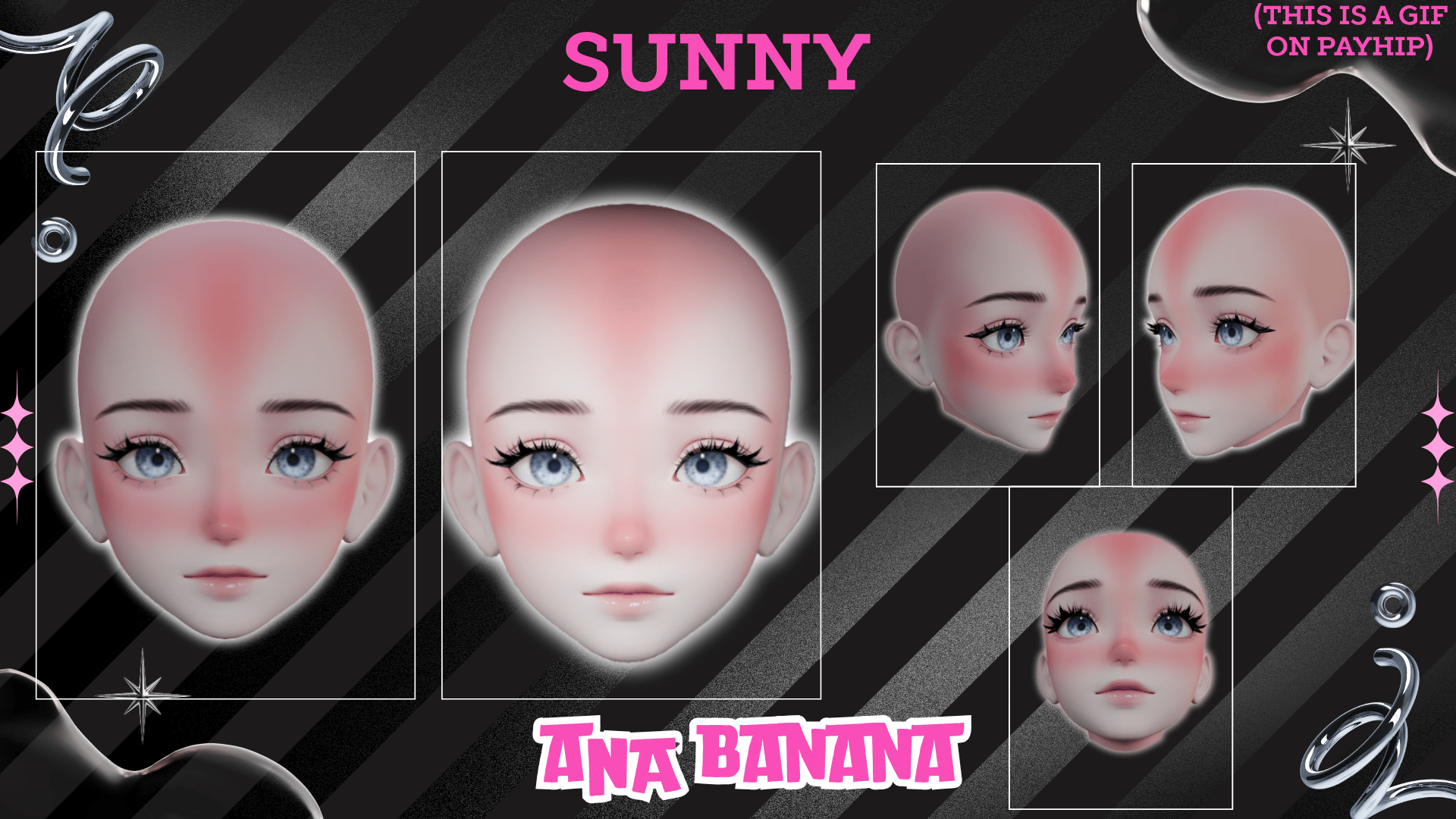 (J) : 🌟 Sunburn Makeup | Multi-Head Compatible
