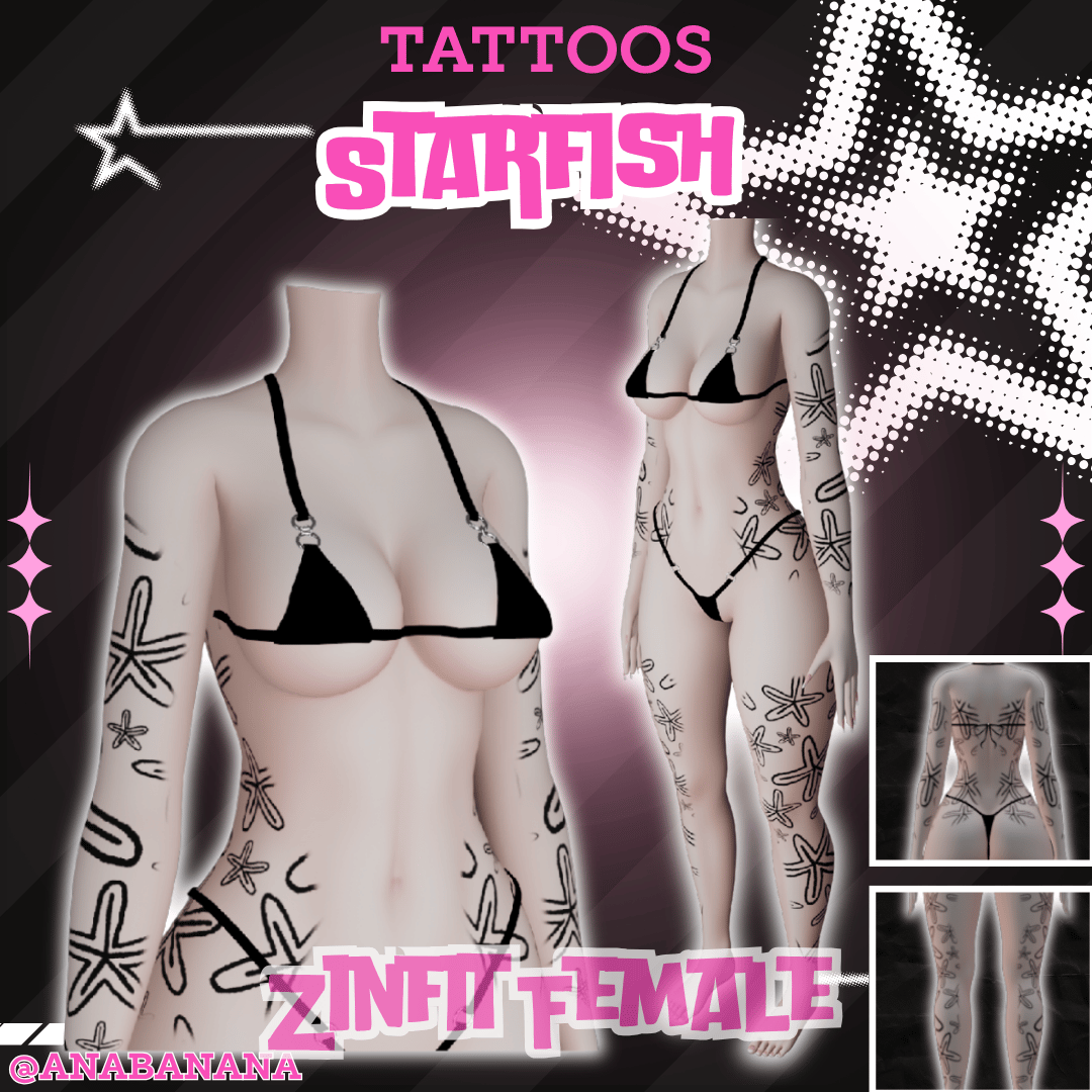 (J) : 🌊 Starfish Tatts | Multi-Base Compatible