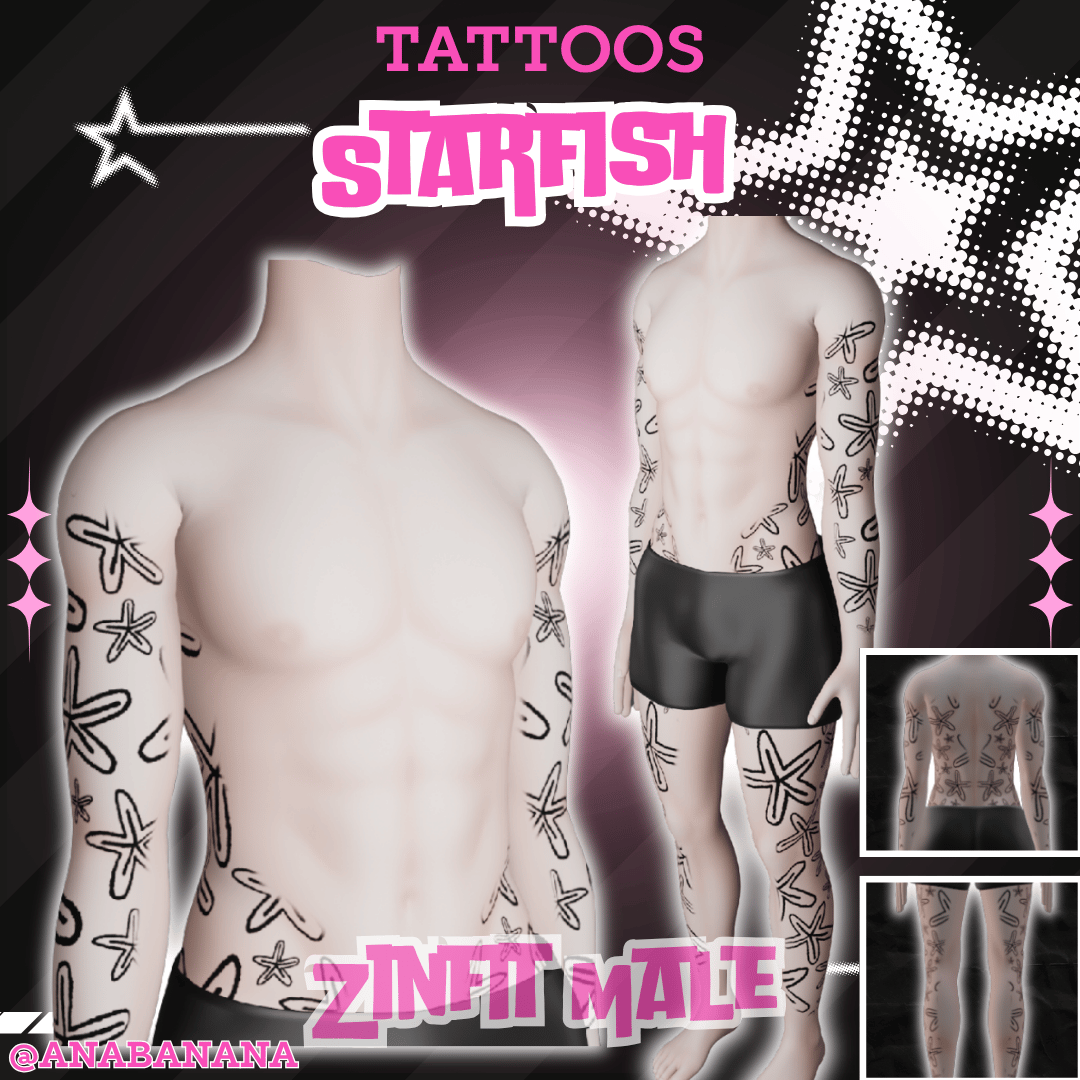 (J) : 🌊 Starfish Tatts | Multi-Base Compatible