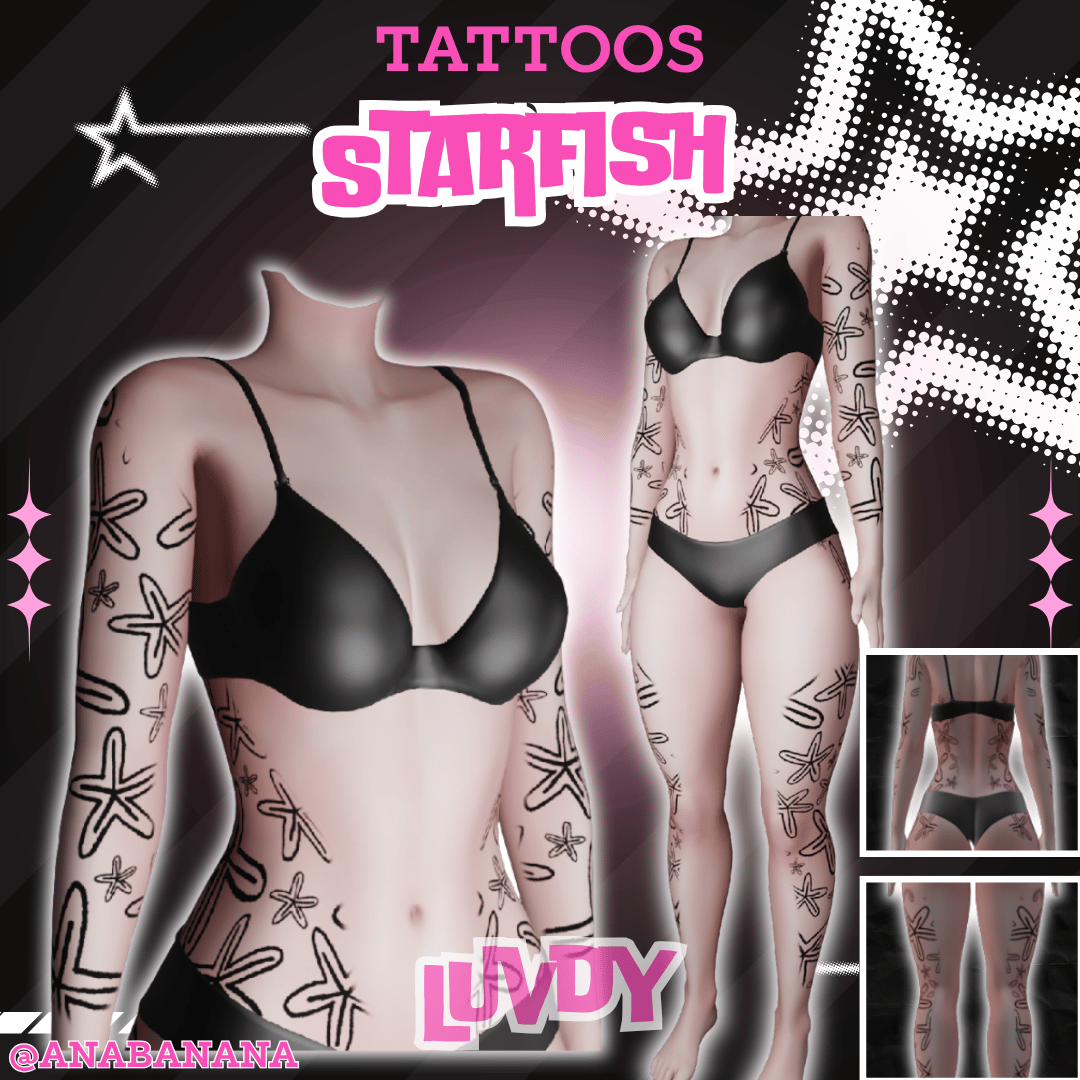 (J) : 🌊 Starfish Tatts | Multi-Base Compatible