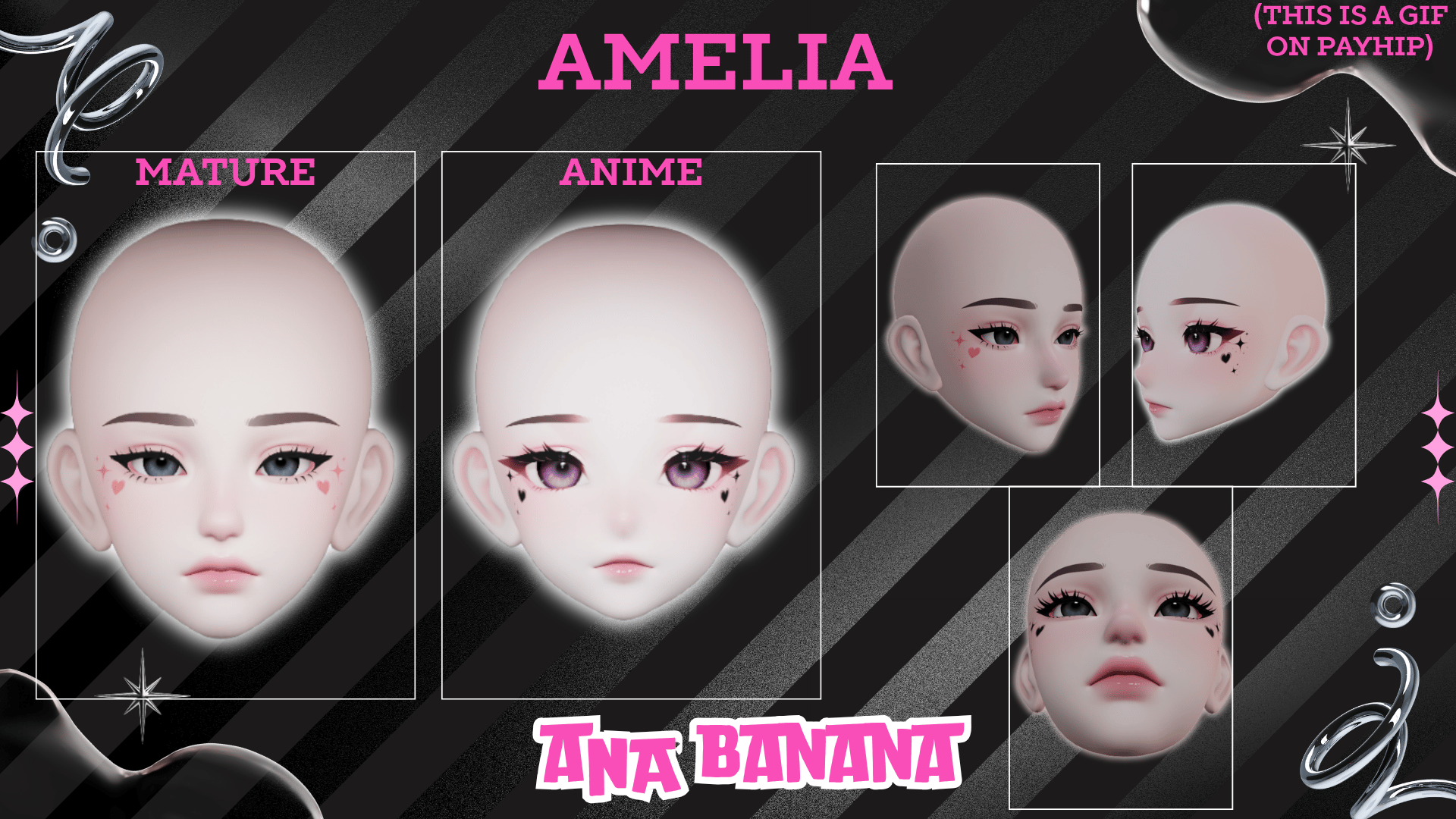 (J) : 🩷 Lovely Marks Makeup | Multi-Head Compatible