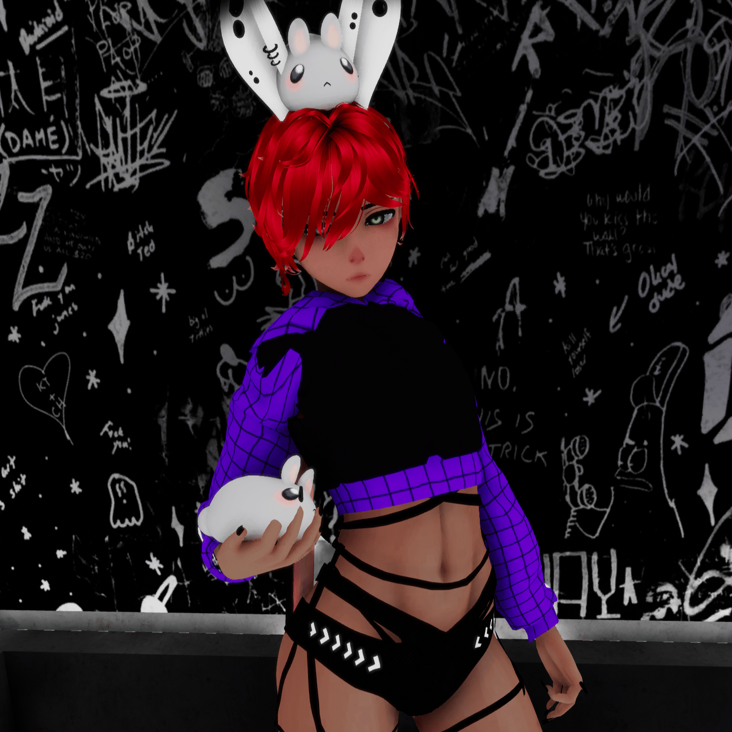 Noa Goth Femboy Bunny PC/Quest NSFW (UPDATED!)
