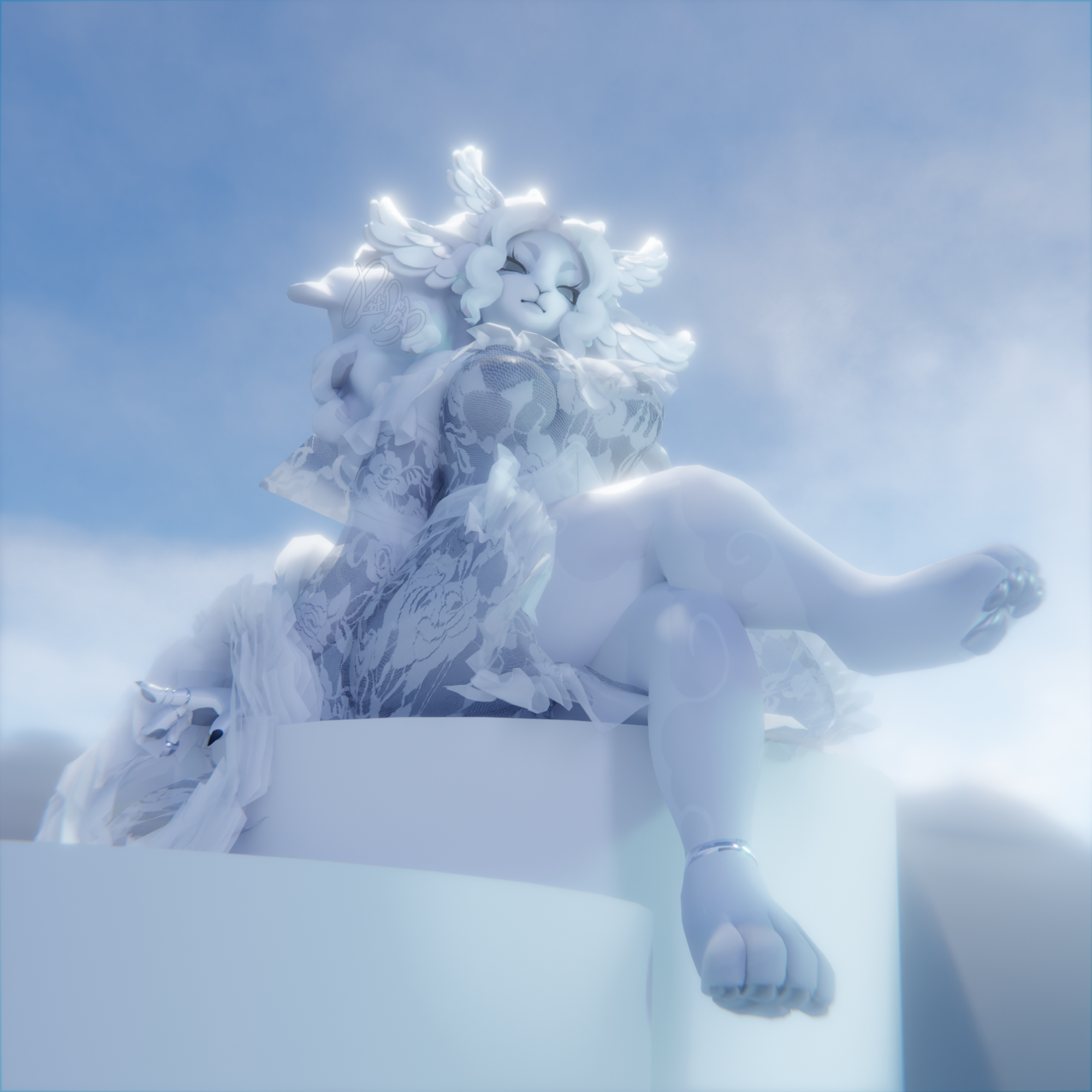 " Angel " || VRChat Furry Avatar 